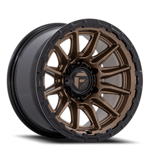 Fuel Fc866 Piston Wheel 22x9.5 6x139.7 Matte Bronze w/ Gloss Black Lip 20mm - FREE T-SHIRT INCLUDED! | FC866ZB22956820