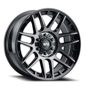 DOORBUSTER PRICING! - G-Fx Tm8 Wheel 20x9 6x135 & 6x139.7 Gloss Black w/ Dark Tint 18mm | TM8 290-6009-18 GBT