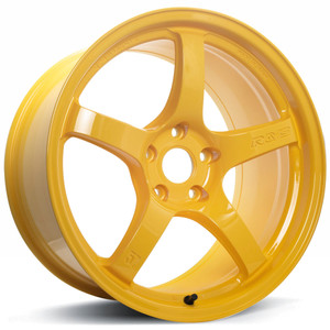 Gram Lights 57CR Wheels Rims 18x9.5 5x100 Machined Yellow 38mm | WGCRX38DWXZ
