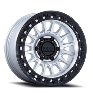 Kmc Km552 Ims Wheel 17x8.5 5x127 Machined w/ Black Lip -10mm - FREE T-SHIRT INCLUDED! | KM552DB17855010N