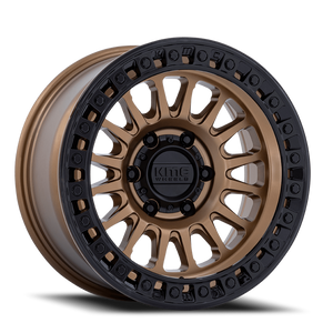 Kmc Km552 Ims Wheel 17x8.5 6x139.7 Matte Bronze With Gloss Black Lip -10mm - FREE T-SHIRT INCLUDED! | KM552ZB17856810N