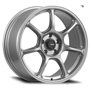 Konig 110Tm Ultragram Wheels Rims 17x8 5x114.3 Titanium Metallic 40mm | 110TM-UG8751440T