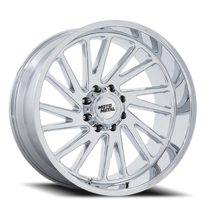 Moto Metal Mo811 Combat Wheel 24x12 8x165.1 Chrome -44mm - MINIMUM PURCHASE OF 4 WHEELS - FREE T-SHIRT INCLUDED! | MO811PX24128044N