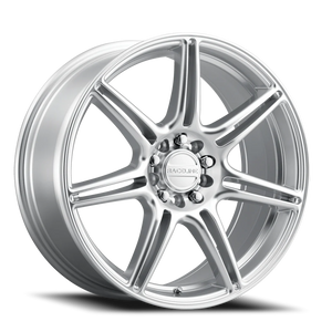 DOORBUSTER PRICING! - Raceline Apex Wheel 17x7.5 5x110 & 5x115 Hyper Silver 40mm - FREE T-SHIRT INCLUDED! | 148HS-77586+40