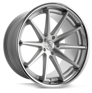 Rohana Rfc10 Wheels Rims 20x10 5x112 Machined Black Chrome Lip 45mm | RFC1020105112MA45