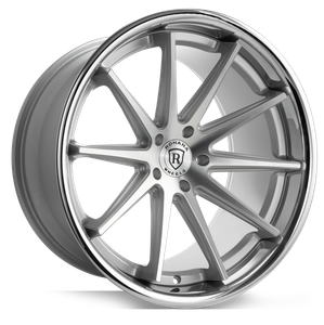 Rohana Rfc10 Wheels Rims 22x10.5 5x112 Machined Black Chrome Lip 40mm | RFC10221055112MA40