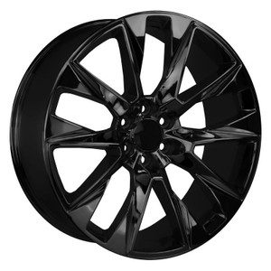 Strada Silverado R202 Wheels Rims 24x10 6x5.5 (6x139.7) Black 31mm | R202-463931GB