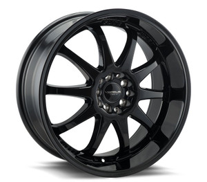 Versus Racing Vs409 Wheels Rims 18x8 5x100 5x4.5 (5x114.3) Black 35mm | VS40918810H+35BLACK