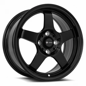 Vors Lt05 Wheels Rims 15x7 4x100 Gloss Black 40mm | LT05157040040BK