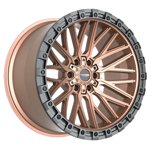 Vortek Vrt-608 Wheels Rims 18x9 5x127 (5x5) 5x5.5 (5x139.7) Bronze Black Bead Ring -12mm | 60818943-12MBR