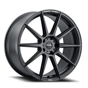 DOORBUSTER PRICING! - Vöxx Lucca Wheel 18x9 5x114.3 Matte Black 30mm | LUC 890-5114-30 MB