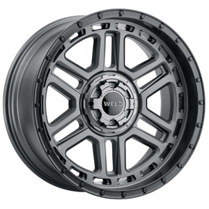 WELD Off-Road Crux Wheels Rims 22x10 5x127 (5x5) 5x5.5 (5x139.7) Gunmetal Black -18mm | W22120057475