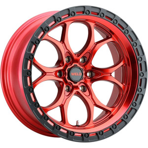 WELD Off-Road Ledge 6 Wheels Rims 17x9 6x135 Red Black Ring -12mm | W13479089450