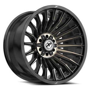 XF Off-Road Xf-231 Wheels Rims 17x9 6x135 6x5.5 (6x139.7) Black Bronze Machined Dark Tint 0mm | XF-2311790570SBMBRDDT