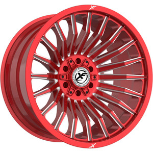 XF Off-Road Xf-231 Wheels Rims 20x9 5x127 (5x5) 5x5.5 (5x139.7) Anodized Red Milled 0mm | XF-231209051271397+0ARML