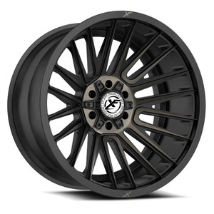 XF Off-Road Xf-234 Wheels Rims 17x9 5x127 (5x5) 5x5.5 (5x139.7) Black Bronze Machined Dark Tint 0mm | XF-2341790430SBMBRDDT