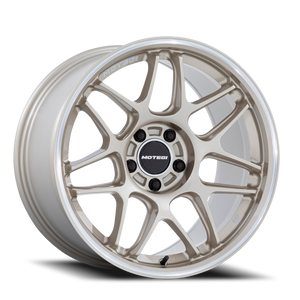 Motegi Mr158 Tsubaki Wheel 18x10.5 5x120 Motorsport Gold w/ Machined Lip 35mm - FREE T-SHIRT INCLUDED! | MR158GD18055235