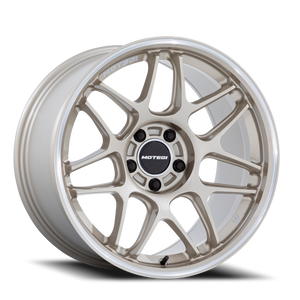 Motegi Mr158 Tsubaki Wheel 18x10.5 5x114.3 Motorsport Gold w/ Machined Lip 25mm - FREE T-SHIRT INCLUDED! | MR158GD18051225