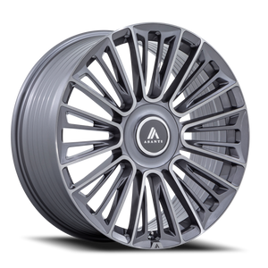 Asanti Ab049 Premier Wheel 22x9.5 5x112 & 5x120 Anthracite With Brushed Face 20mm - FREE T-SHIRT INCLUDED! | AB049AR22955920