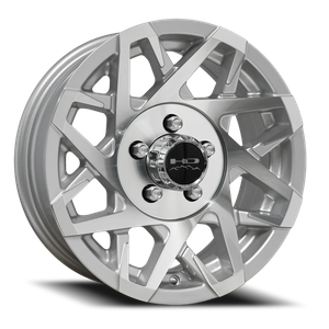 Hd Trailer Canyon Trailer Wheel 15x6 5x114.3 Gloss Silver w/ Machined Face 0mm | CY1560650SM