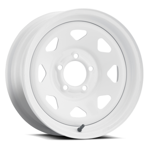 Allied Spoke Trailer Wheels Rims 15x6 5x127 Gloss White 0mm | 2056050-W