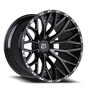 DOORBUSTER PRICING! - Tis 566Bm Wheel 20x12 6x135 Gloss Black Milled -44mm - FREE T-SHIRT INCLUDED! | 566BM-2126344