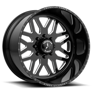 American Force Afw B02 Trax Ss Wheels Rims 20x9 8x170 Gloss Black Machined 0mm | AFTCB02F25-2-20