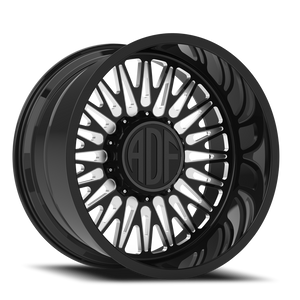 Adf Bobtail Wheel 26x16 8x165.1 Gloss Black/Machined -101mm - FREE T-SHIRT INCLUDED! - MINIMUM PURCHASE OF 4 WHEELS | S304BM261622-101