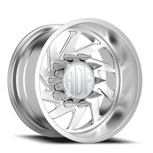 Adf Contractor Right Wheel 24x14 6x139.7 Brushed -76mm - FREE T-SHIRT INCLUDED! - MINIMUM PURCHASE OF 4 WHEELS | S203BR241418-76R