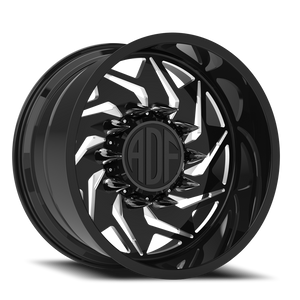 Adf Flex Left - Wheel 26x16 5x139.7 Gloss Black/Machined -101mm - FREE T-SHIRT INCLUDED! - MINIMUM PURCHASE OF 4 WHEELS | S205BM261613-101L