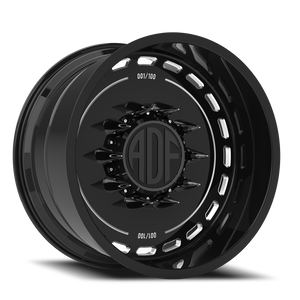 Adf Ltd - Wheel 22x14 5x139.7 Gloss Black/Machined -76mm - FREE T-SHIRT INCLUDED! - MINIMUM PURCHASE OF 4 WHEELS | S204BM221413-76
