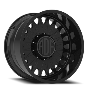 Adf Roulette Wheel 22x12 5x135 Gloss Black -40mm - FREE T-SHIRT INCLUDED! | S305GB221212-40
