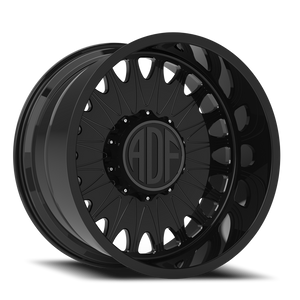 Adf Roulette Wheel - 24x14 8x165.1 Gloss Black -76mm - FREE T-SHIRT INCLUDED! - MINIMUM PURCHASE OF 4 WHEELS | S305GB241421-76
