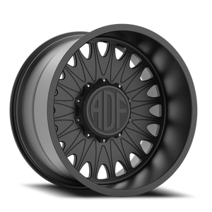 Adf Roulette Wheel 22x12 5x135 Satin Black -40mm - FREE T-SHIRT INCLUDED! | S305SB221212-40