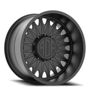 Adf Roulette Wheel - 24x12 6x139.7 Satin Black -40mm - FREE T-SHIRT INCLUDED! - MINIMUM PURCHASE OF 4 WHEELS | S305SB241217-40