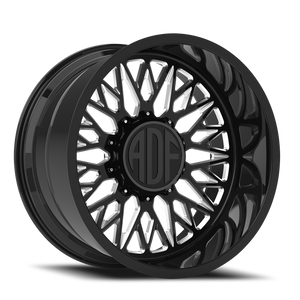 Adf Techno Mesh - Wheel 26x16 6x139.7 Gloss Black/Machined -101mm - FREE T-SHIRT INCLUDED! - MINIMUM PURCHASE OF 4 WHEELS | S303BM261616-101