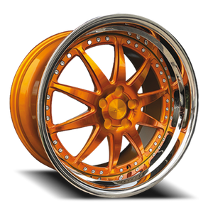 DOORBUSTER PRICING! - Rennen Csl-1 Wheel 20x10 5x112 Tinted Gold w/ Chrome Step Lip 25mm - FREE T-SHIRT INCLUDED! | SL120100H025CTY101