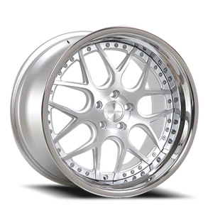 DOORBUSTER PRICING! - Rennen Csl-2 Wheel 20x8.5 5x114.3 Silver Brushed w/ Chrome Step Lip 33mm - FREE T-SHIRT INCLUDED! | SL220850I033CSX101