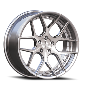 DOORBUSTER PRICING! - Rennen Csl-4 Wheel 22x10.5 5x112 Silver Machined w/ Chrome Bolts 42mm - FREE T-SHIRT INCLUDED! | SL422105H042CSMSMI