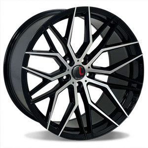 Traklite Ft107 Wheels Rims 20x10.5 5x112 5x114.3 Gloss Black W/ Machined Face 35mm | TLFT-107401