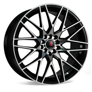 Traklite Limiter Wheels Rims 18x8.5 5x100 5x114.3 Gloss Black W/ Machined Face 42mm | TLLIM-802