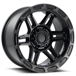 DOORBUSTER PRICING! - American Outlaw Piston Wheel 17x8.5 6x135 Satin Black 0mm | 138-7863B