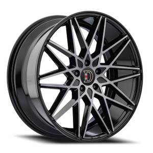 Defy D03 Wheels Rims 17x7.5 5x114.3 Gloss Black Machined W/ Dark Tint 35mm | D03775545+35DDT