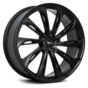 Eclipse 106 Wheels Rims 22x8.5 5x114.3 Satin Black 38mm | ECL106-22865F