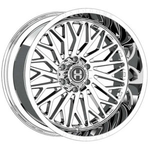 koooty 　10枚　hollow Hardcore Offroad Hc103 Wheels Rims 22x10 8x165.1 Chrome