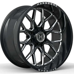 Hardcore Offroad Hc104 Wheels Rims 20x10 8x170 Gloss Black Milled -19mm | HC10420108170GBM-19