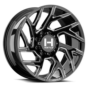 Hostile Vortex Wheels Rims 22x10 8x170 Blade Cut -25mm | H141-2210817045B