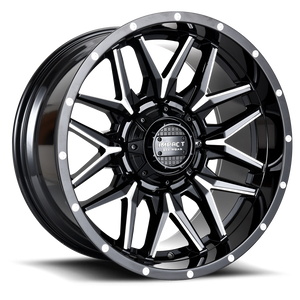 DOORBUSTER PRICING! - Impact Off-Road 819 Wheel 17x9 6x139.7 & 6x135 Matte Black Milled 0mm | 819MBM-79066-00