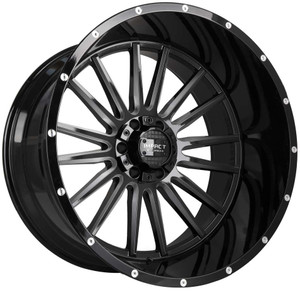 Impact Off-Road 833 Wheels Rims 20x9 5x139.7 5x127 Gloss Black Milled 0mm | 833GB-29056-00