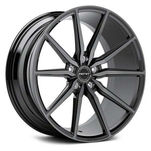 Inovit Frixion 5 Wheels Rims 19x8.5 5x112 5x114.3 Satin Black Machined & Milled W/ Dark Tint 38mm | 08519K5TF38KMFCBTDTM1ANA